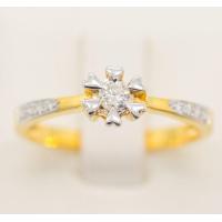 ราคา Happy Jewelry แหวนชู เตยเป็นรูปหัวใจ แหวนเพชรของแท้ ทองแท้ 9k 37 5 ขายได้ จำนำได้ ME630 (16899219112)