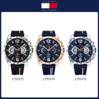 ราคา ReadyStock Authentic Tommy Hilfiger Decker Mens Analog Case Silver Silicon Navy Blue Watch 1791476 Jam Tangan Lelaki (17838427181)
