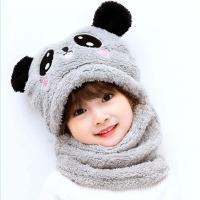 ราคา QEANG ผ้าแคชเมียร์ผ้าพันคอข้างในน่ารักสวยงามพร้อมผ้าพันคอผ้าคลุม Seluruh Wajah หมวกขนแกะการ์ตูนหมวกเด็กหมวกแก๊ปสำหรับเด็กหมวกแพนด้าฤดูหนาว (20906636375)