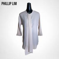 ราคา Phillip Lim เสื้อเบลาส์หญิงแขนสามส่วนสีนู้ดผ้าไหม (20079657876)