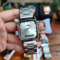 ราคา COD ส่งทั่วไทย นาฬิกาข้อมือหญิง SKMEI 1220 ของแท้100 นาฬิกาข้อมือ นาฬิกาลำลอง นาฬิกาข้อมือดิจิตอล 2ระบบ นาฬิกาควอตซ์ มัลติฟังชั่น สายสแตนเลส (423213525)