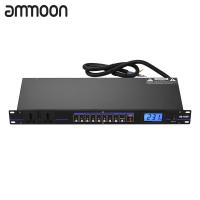 ราคา ammoon VS 1028 10 outlet Rack Mount Power Sequence Controller Conditioner Surge Protector Power Supply Regulator with LCD Display USB Interface for DJ Equipment (19644021833)