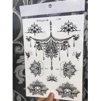 ราคา ตัวอักษร สติ๊กเกอร์แทททู รอยสักชั่วคราว ขนาด 21x15 cm Temporary Tattoo Sticker รอยสักชั่วคราวกันน้ำ แทททูกันน้ำ แทททูลายสัก แทททูเท่ ๆ (7589994468)