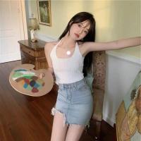 ราคา ส่งเร็วพิเศษ Hello Yim สายเดี่ยวสายผูกคล้องคอ คอเหลี่ยม ด้านหลังดีเทล เชือกผูก เซ็กซี่น่ารักสุด NO U015 (14012052246)