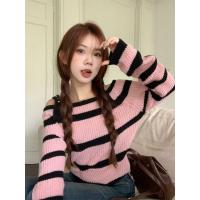 ราคา H H พร้อมส่ง เสื้อแขนยาวไหมพรม ดีเทลลายทาง 2สี เปิดไหล่เซ็กซี่ M5330 C (20358665434)