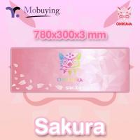 ราคา แผ่นรองเมาส์ Sakura Onikuma Gaming Mousepad Size 780 x 300 x 3 mm แผ่นรองเมาส์ แผ่นรองเมาส์เกมมิ่ง แผ่นรองเมาส์สีชมพู รับประกันสินค้า 7 วัน Mobuying (9421717684)