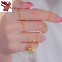 ราคา ทองอิตาลี 18k ใบเพทาย สร้อยคอหยก Hetian น้ำหนักทอง 0 3 กรัม ทองคํา 99 99 ยาว18นิ้ว ขายได้ จำนำได้ งานฝีมือจากช่างเยาวราช (21200372587)