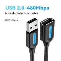ราคา Vention USB 2 0สายพ่วง USB ชายต่อตัวเมียสาย USB 2 0สายโอนข้อมูลอย่างรวดเร็วสำหรับคอมพิวเตอร์ U Disk เมาส์สำหรับคอมพิวเตอร์ส่วนบุคคลฮาร์ดไดรฟ์ที่ถือเกม USB 2 0สายพ่วงสีดำ (18155333089)