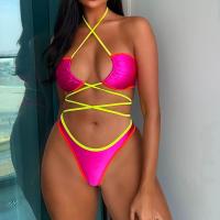 ราคา เซ็ตบิกินี่แบบบราซิลสุดเซ็กซี่2ชิ้นสายเดี่ยวชุดว่ายน้ำชุดอาบน้ำสายไขว้แบบตองบิกินี่ชุดชายหาดผู้หญิง2023ผู้หญิง (19287580893)