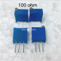 ราคา 10ชิ้น Trimpot 100 ohm 101 10 0 5W 25 Turns 100 โอห์ม 0 5 วัตต์ ค่าความผิดพลาด 10 ตัวต้านทานแบบปรับค่าได้ แบบละเอียดหมุน 25 รอบ Series 3296 VR Potentiometers Variable Resistor Cermet คุณภาพดี ราคาเป็น