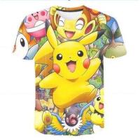 ราคา ใหม่ เสื้อยืดแขนสั้น พิมพ์ลายการ์ตูนโปเกม่อน ปิกาจู 3D แฟชั่นฤดูร้อน สําหรับเด็กผู้ชาย และเด็กผู้หญิง (16400776277)