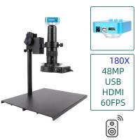 ราคา 1080P HDMI กล้องจุลทรรศน์วิดีโออุตสาหกรรม USB ชุดกล้องจุลทรรศน์วิดีโอดิจิตอล130X 180X การขยายให้ใหญ่ขึ้นโดยซูม38MP 13MP 48MP HDMI กล้องวีดีโออุตสาหกรรมที่มีชนิด C (20799644712)
