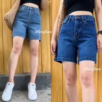 ราคา 2NaraJeans กางเกงยีนส์ สามส่วน เก็บทรงสวย เอวสูง สไตล์วินเทจ สียีนส์เข้ม สียีนส์อ่อน (17454981507)