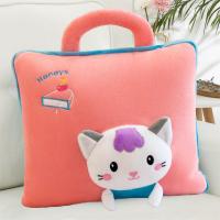 ราคา หมอนผ้าห่ม 2 in 1 หมอนผ้าห่มลายการ์ตูนน่ารักพับเก็บได้ (21130670973)