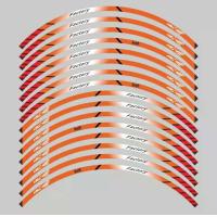 ราคา 16Pcs วงล้อรถยนต์สติกเกอร์17 18 แถบรถจักรยานยนต์ขอบสะท้อนแสงเทป Motorbike Auto Decals สำหรับ Kawasaki Honda Yamaha BMW (8250223068)