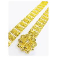 ราคา จัดส่งทันที เครื่องประดับไทย ชุดไทย เข็มขัดสุภาพสตรี เข็มขัด เข็มขัดสีทอง เข็มขัดทอง เข็มขัดโรสโกลด์ (20856114147)