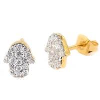 ราคา นคร เจมส์ ต่างหูเพชรแท้ ทองคำแท้18K ทอง75 ฝังเพชรแท้ประดับ ดีไซน์สวยหรู ขายได้ จำนำได้ พร้อมใบรับประกันสินค้า มีของแถม (11379100638)