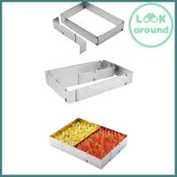 ราคา พิมพ์ขนมพิมพ์เค้ก ปรับขนาดได้ใหญ่สุด 52 5 x 34 cm จากเล็กถึง ใหญ่มาก มีตัวกั้นแบ่งครึ่งพิมพ์ สแตนเลสทรงสี่เหลี่ยม โปรโมชั่นพิเศษ (8169484046)