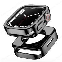 ราคา กรอบป้องกันนาฬิกาข้อมืออัจฉริยะสำหรับ I Watch Series 8 7 6 SE 5 4เคสขอบตรงสำหรับ Apple Watch Series 841มม 40มม 44มม (17250412270)