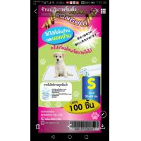 ราคา แผ่นรองฉี่ อนามัยสำหรับสัตว์ pet Size S 33 45 cm 100 แผ่น (5969188895)