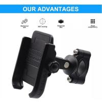 ราคา ที่จับมือถือ Motowolf Motorcycle Phone Mount Holder Waterproof Motorcycle Cell Phone Holder with Rain Cover 360 Rotation Motorbike Rearview Mirror Mount for Phone Bag Large Storage Below 6 7 Inch (560