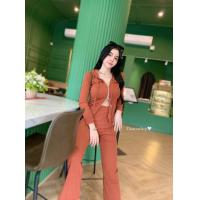 ราคา ชุดเซ็ท2ชิ้น เสื้อฮู้ดเเขนยาว กางเกงขาม้า 4สี (20945568959)