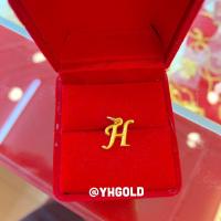 ราคา จี้ทองครึ่งสลึงYHGOLD จี้ตัวอักษร ทองคำแท้96 5 ขายได้จำนำได้ (20003032213)