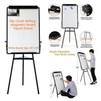 ราคา Flipchart Board Magnetic Whiteboard Flipchart Board Size 60x90cm Folding Whiteboard Flipchart Whiteboard Easel Portable Dry Erase Board ความสูงที่ปรับได้สำหรับโรงเรียนสำนักงานและที่บ้าน (14343011887)