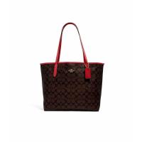ราคา Coach outlet ของเเท้ กระเป๋าสะพายไหล่ COACH 5696 CITY TOTE IN SIGNATURE CANVAS (19767787891)