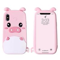 ราคา 3D การ์ตูนน่ารักสีชมพู QQ หมูนุ่มซิลิโคนโทรศัพท์เคสสำหรับไอโฟน 11 Pro XS MAX XR สำหรับ Apple iPhone 4 4S 5 SE 5S iPhone 6Plus 6S 7 8 PLUS Case (853558039)
