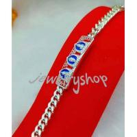 ราคา CW129 สร้อยข้อมือเลทหลวงพ่อรวย งานปั๊ม ตะขอ 925 (20888547344)