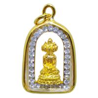 ราคา มาใหม่ ขายดี ตรงปก ส่งไว เชิญบูชา จี้พระเศรษฐีนวโกฏิ สีทองล้อมเพชร กรอบทองผ่าหวาย BY SINNATDAKIT (10557740776)