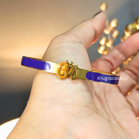 ราคา กำไลโอมของแท้ มีหลายสี ทรงกลม ทรงรี กำไลโอมปลุกเสก สแตนเลสแท้18k กำไลมงคล กำไลโอม (19975850842)