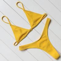 ราคา OMKAGI Brand Thongs Brazilian Bikini 2020 Swimsuit Swimwear Women y Push Up Swimming Bathing Suit Beachwear Micro Bikinis Set (13327834851)