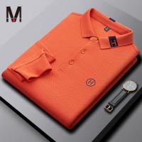 ราคา Spot เสื้อยืดแขนยาวคอปกสำหรับผู้ชายเสื้อโปโลพิมพ์ลายแบบลำลองเสื้อผ้าแขนยาวแบบปัก (10522081192)