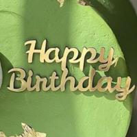 ราคา ออกแบบใหม่ด้านสุขสันต์วันเกิดเค้ก Topper ทองคริลิควันเกิดคัพเค้ก Topper เด็กปาร์ตี้วันเกิดตกแต่งเค้ก (18095563143)