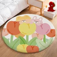 ราคา JJT พรมทรงกลมผ้าห่มข้างเตียงนอนกันลื่นเสื่อปูพื้นลายการ์ตูนห้องนั่งเล่นทันสมัยเช็ดได้ล้างทำความสะอาดได้หนาสีกาแฟแผ่นรองจาน (20975962318)