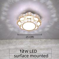 ราคา Seville ไฟเพดานสำหรับ Led ติดพื้นผิวนอร์ดิกสมัยใหม่ความเงางาม Led ตกแต่งบ้านหรี่แสงได้เพดานคริสตัล โคมไฟติดเพดานทอง (20488220750)