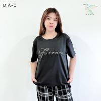 ราคา 4000 DIA 6 เสื้อยืด แขนสั้น คอกลม รีดเพชร งานแฟชั่น สไตล์เกาหลี (18571660808)