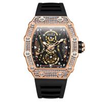 ราคา Iola Diamond Studded Live Fashion Sports Automatic Mechanical Watch Men S Silicone Strap Waterproof ON3828D (16921375122)