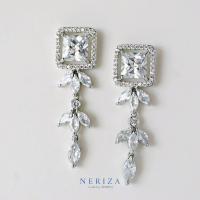 ราคา Neriza Jewelry ต่างหูเพชรระย้าสังเคราะห์ ประกายเทียบเท่าเพชรแท้ NE100 ต่างหูออกงาน ต่างหูเพชรระย้า (12116410509)