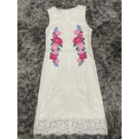 ราคา CPS Dress Used ลูกไม้ขาว ตกเเต่ดอกกุหลาบ (20665659729)