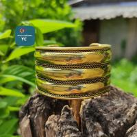 ราคา กำไลข้อมือ สไตส์เนปาล สีทองเหลืองโบราณ ลายใหม่ล่าสุด (14402142762)
