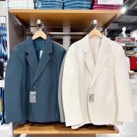 ราคา UNIQLO ชุด2023ฤดูใบไม้ผลิเสื้อแจ็คเกตสูทผู้หญิงเดี่ยวสำหรับบ้าน458034 (20360903668)