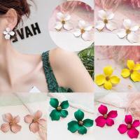 ราคา กลีบดอกไม้เกาหลีต่างหูเม็ดกลมต่างหูรูปดอกไม้แฟชั่นสตรีอัญมณีต่างหูเม็ดกลมผู้หญิง (977492119)
