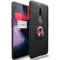 ราคา สำหรับ OnePlus 6 Case Luxury สีสันโลหะแม่เหล็กแหวนซิลิโคนนุ่มฝาครอบเคสใส่โทรศัพท์ (361344234)