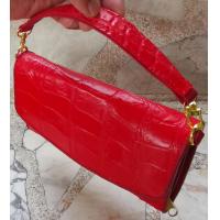 ราคา แดงสด 3in 1 กระเป๋าหนังจระเข้ สำหรับคุณผู้หญิง เป็นหนังจระเข้แท้ (19441657383)