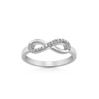 ราคา Jewellista แหวนอินฟินิตี้ Hailey เงินแท้ 925 infinity ประดับพลอย CZ (19295525949)