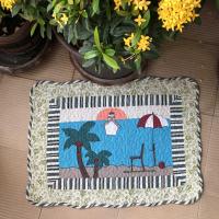 ราคา พรมเช็ดเท้า ผ้าเช็ดเท้าวินเทจ ขนาด50 70ซม ผืนใหญ่ (16941049962)