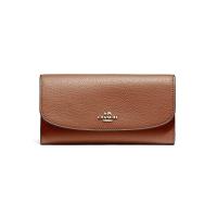 ราคา กระเป๋าสตางค์ COACH F16613 CHECKBOOK WALLET IN POLISHED PEBBLE LEATHER IMEB0 (8454209390)
